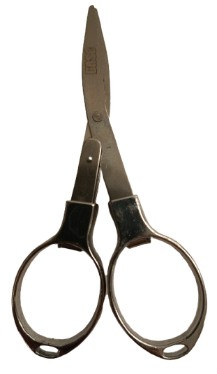 Tesoura Base Dobravel para Cortar Tabaco Prata